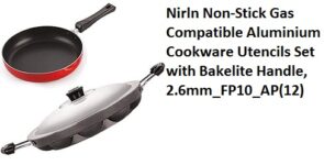 Nirln Non-Stick Gas Compatible Aluminium Cookware Utencils Set