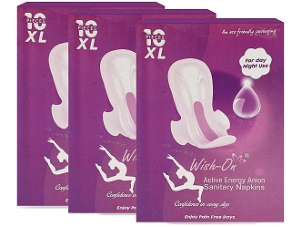 Wish-On Active Energy Anion Feminine Pads