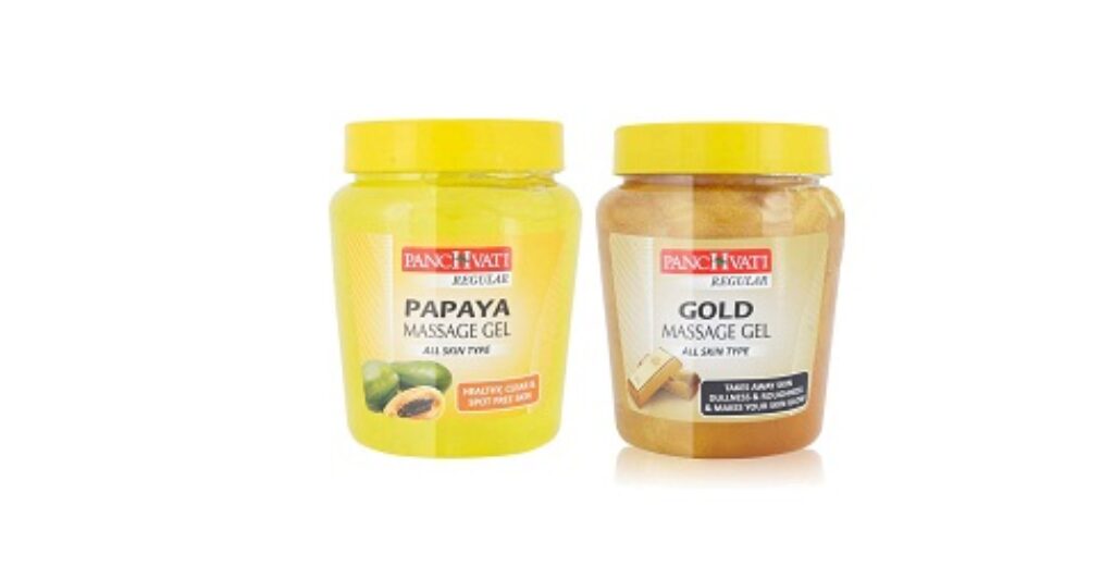 Panchvati Gold Massage Gel 500 Ml & Papaya Massage Gel