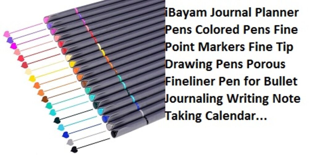 iBayam Journal Planner Pens Colored Pens Fine Point Markers Fine Tip