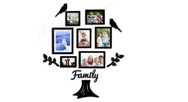 Art Street Family Tree Photo Frame set