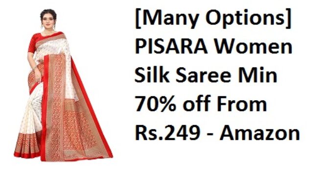 PISARA Women Silk Saree