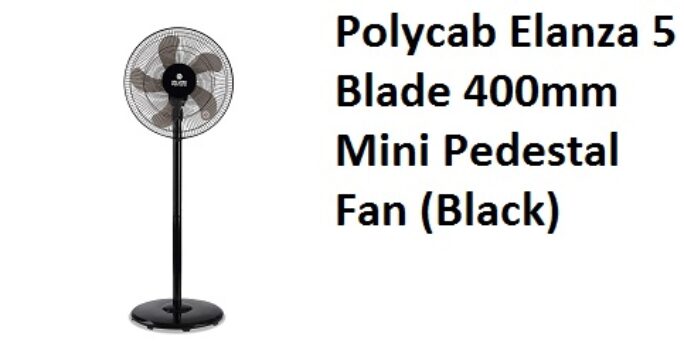 Polycab Elanza 5 Blade 400mm Mini Pedestal Fan