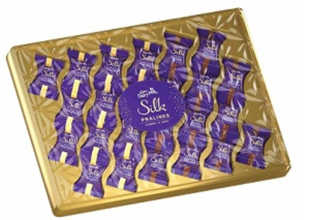 Cadbury Dairy Milk Silk Pralines Transparent Gift Box, 264g