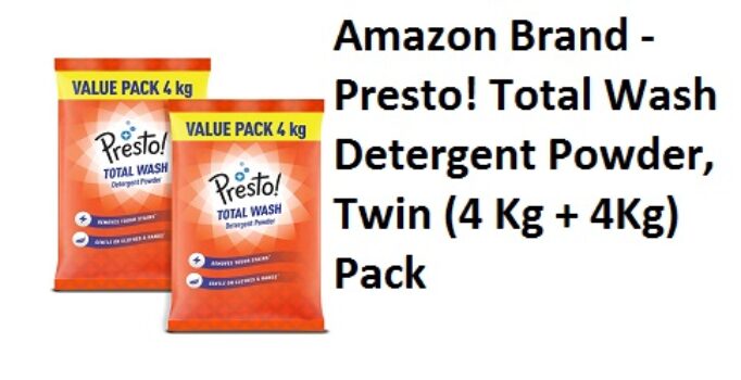 Amazon Brand - Presto! Total Wash Detergent Powder