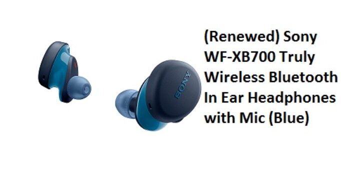 (Renewed) Sony WF-XB700 Truly Wireless Bluetooth In Ear Headphones with Mic (Blue)