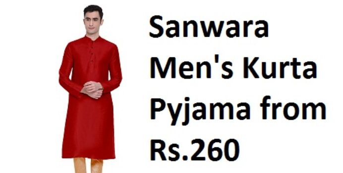 Sanwara Men's Kurta Pyjama from Rs.260