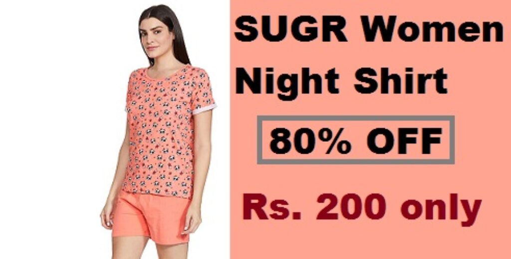 SUGR Women Night Shirt