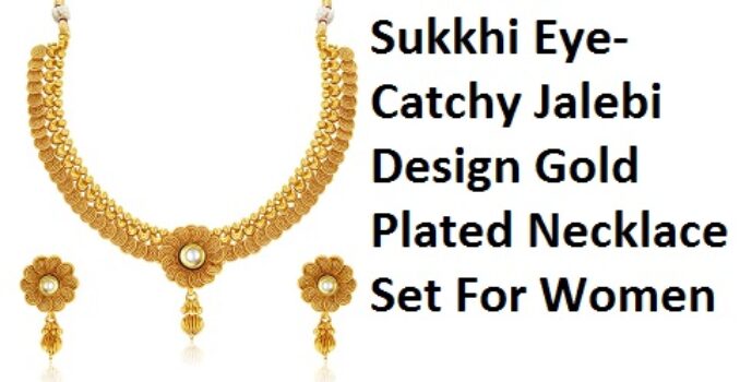 Sukkhi Eye-Catchy Jalebi Design Gold Plated Necklace Set