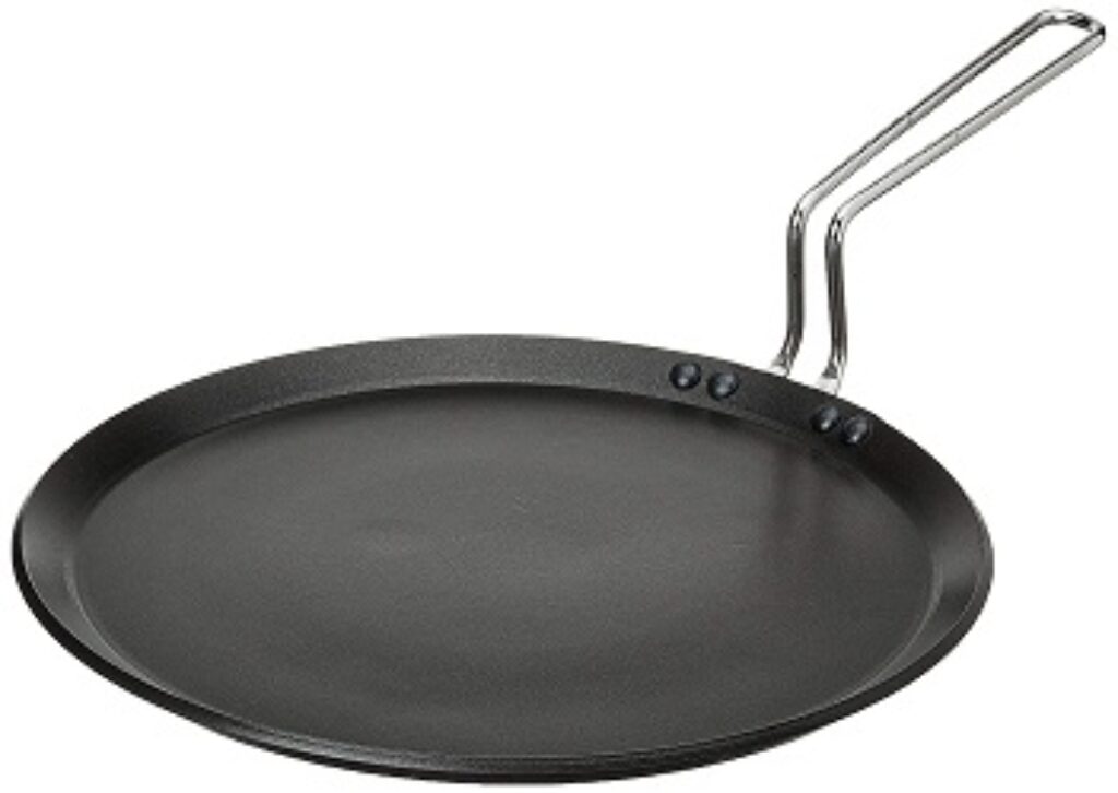 Amazon Brand - Solimo Aluminium Hard Anodized Non-Stick Flat Tawa