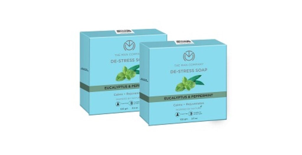 The Man Company De-stress Soap with Eucalyptus & Peppermint