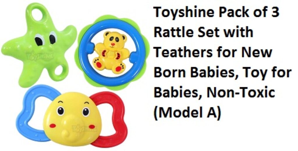 Toyshine Pack of 3 Rattle Set