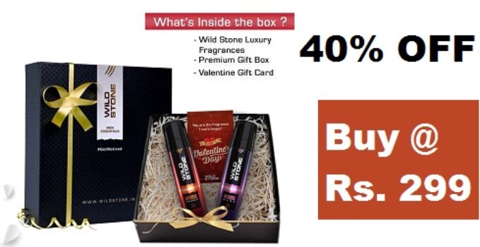 Wild Stone Valentine Gift Hamper with Intense Trance and Neon No Gas Deodorant (120ml each)