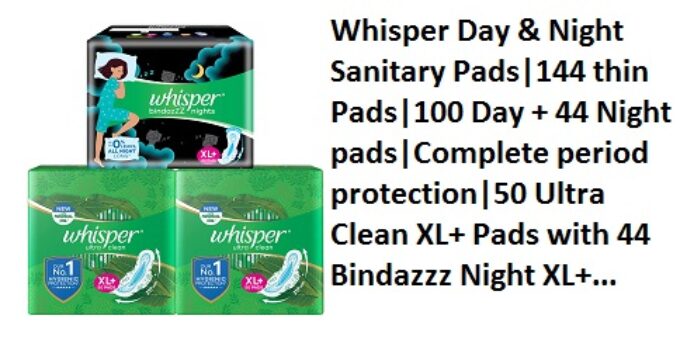 Whisper Day & Night Sanitary Pads