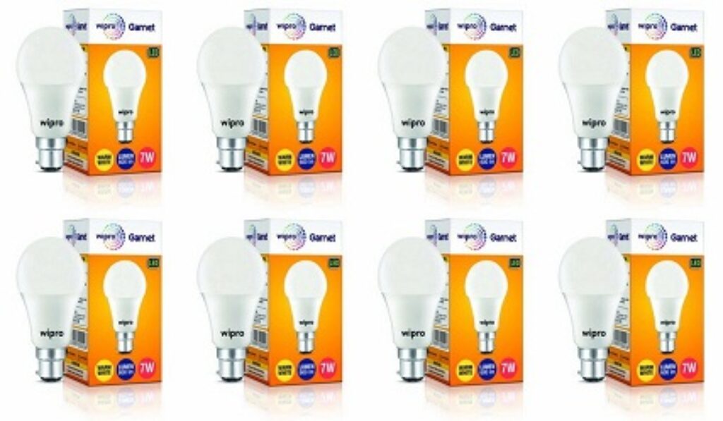 wipro Garnet Base B22D 7-Watt Led Bulb