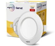 wipro Garnet 5-Watts Round LED Downlight-Aluminium