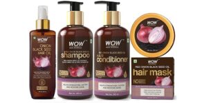 WOW Skin Science Onion Black Seed Oil Hair Care Ultimate 4 Kit