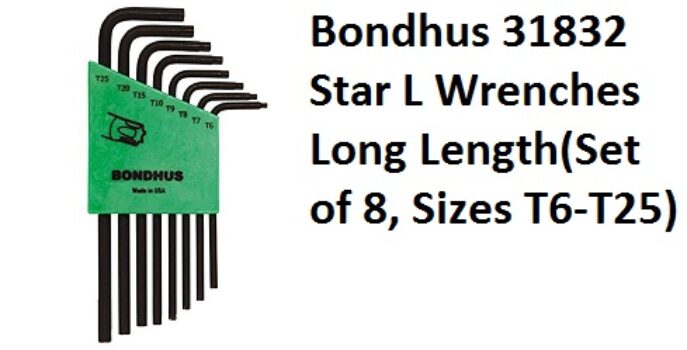 Bondhus 31832 Star L Wrenches Long Length