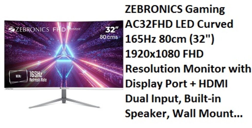 ZEBRONICS Gaming AC32FHD LED Curved