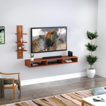 Anikaa Revolt Engineered Wood Wall Mount TV Unit