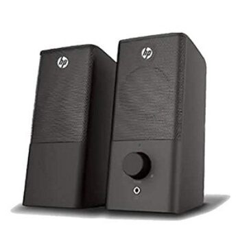HP DHS-2101 2.0 USB Portable Multimedia Wired Black Speaker