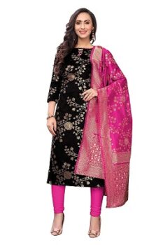 Being Banarasi women's jacquard cotton silk dress material