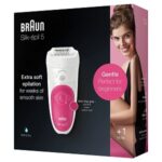 Braun Epilator for Women- Silk-Epil 5-500, Epilator for Beginners for Long Last Hair Removal from Roots and Smooth Skin, Gentle on Skin, Waterproof with Sensosmart Technology