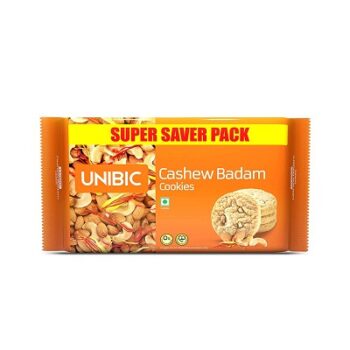 UNIBIC Cookies, Cashew Badam Cookies, 500g | Kaju Biscuit
