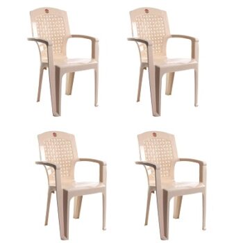 Cello Aristo Set of 4 Chairs (Beige)