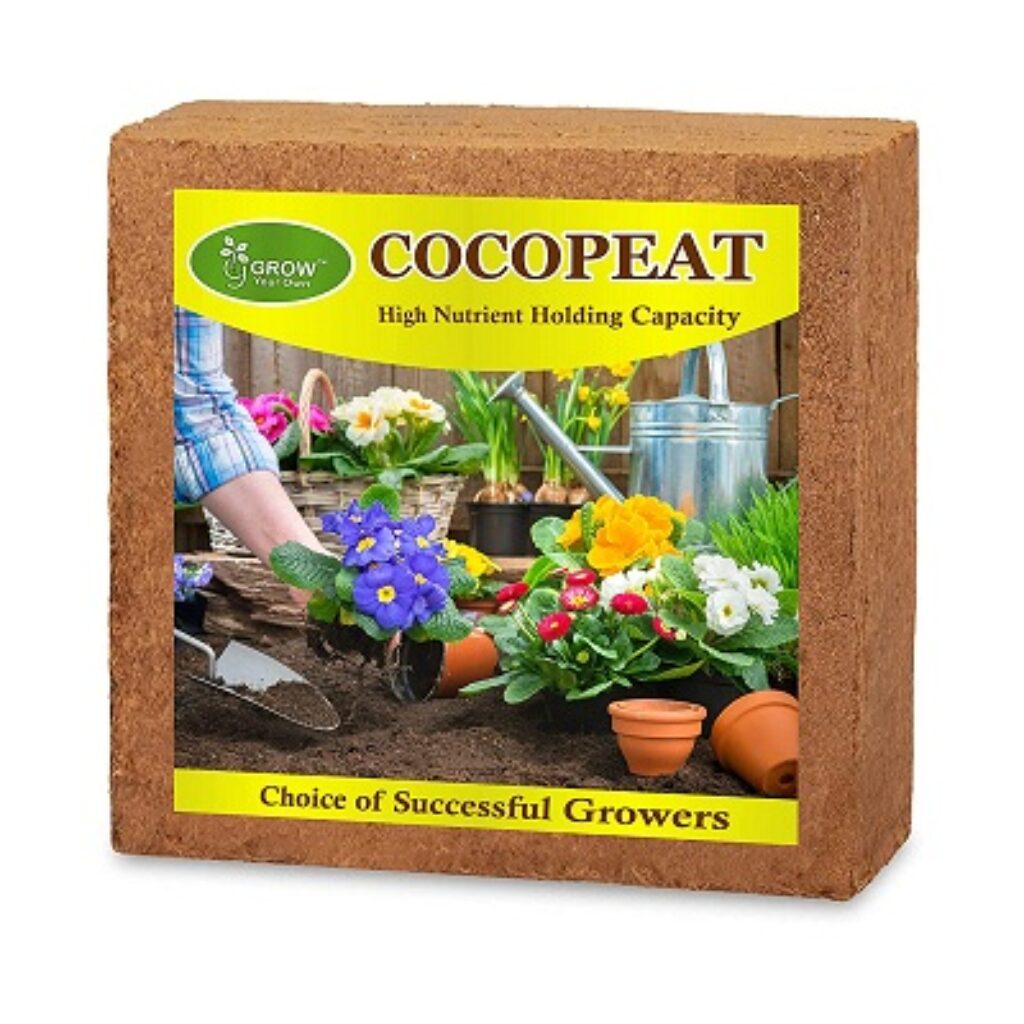 Greeneem Grow Your Own Cocopeat 5 Kg Block | Expands Upto 75 Litres Of Powder