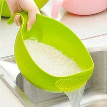 DDecora Water Strainer or Washer Bowl for Rice Vegetable & Fruits