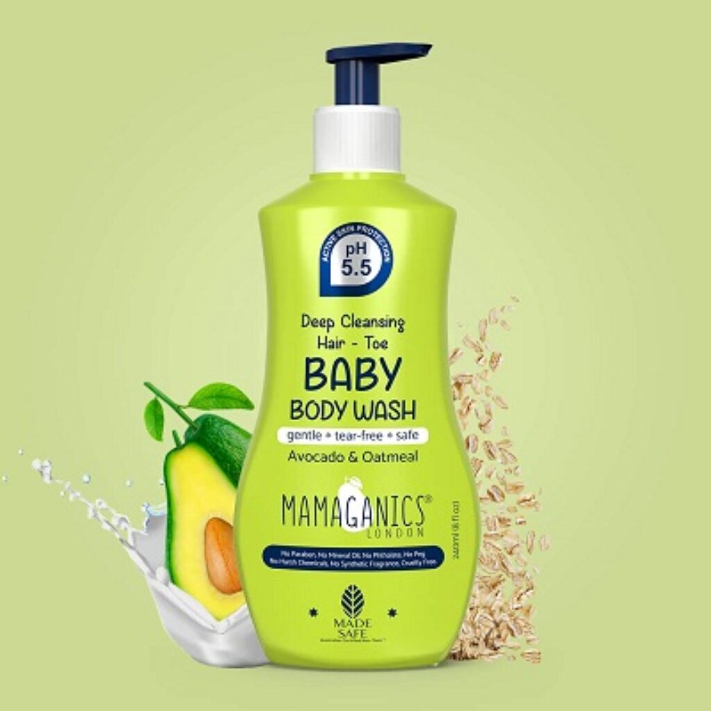 Mamaganics Deep Cleansing Hair to Toe Baby Body Wash,