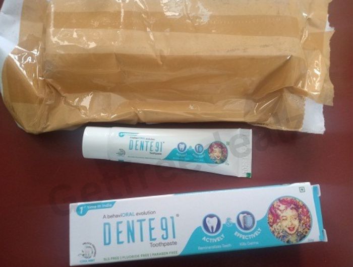 Dente91 Toothpaste Free Sample Proof: