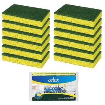 CELOX 12 Pack Dish Sponge for Kitchen