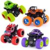 eErlik Plastic Friction Powered Cars, Pack of 4, Multicolour,for Kid