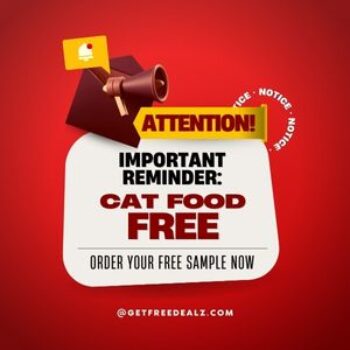 Free cat food samples