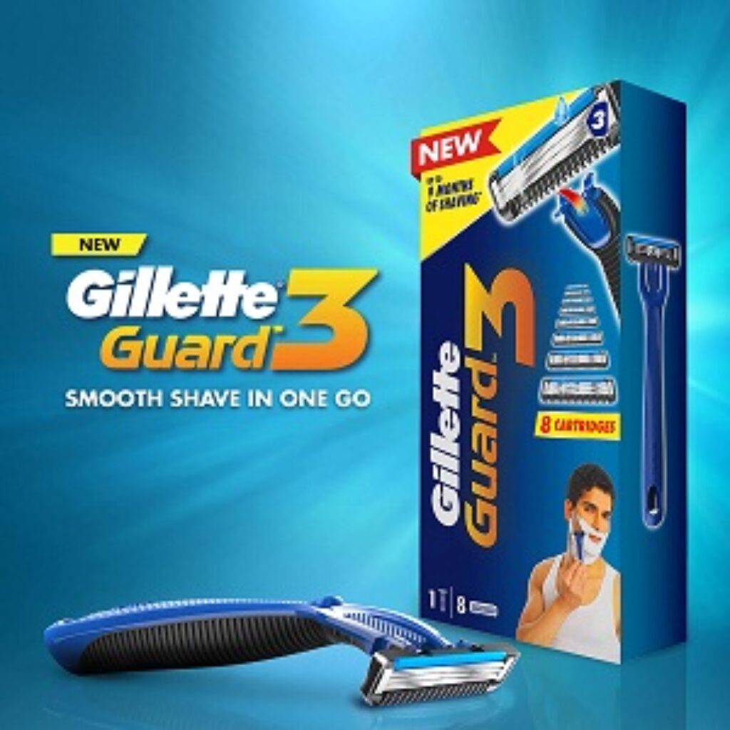 Gillette Guard 3 Single Razor with 8 Blades Pack