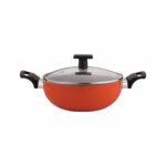 Neelam Non-Stick Kadai with Glass Lid,