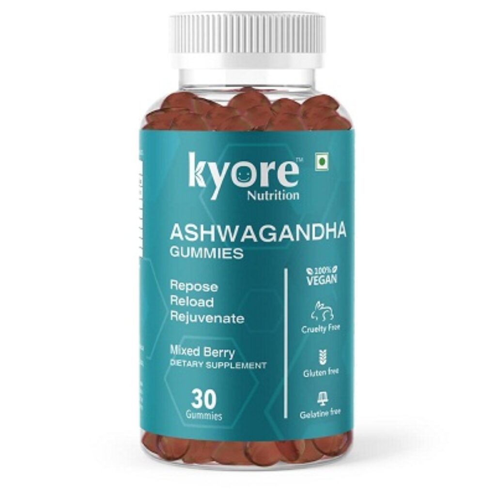 Kyore Nutritions Ashwagandha Gummies for Reducing Stress & Anxiety