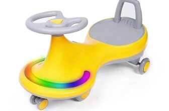 Luusa Magical Swing Car for Baby | LED Lights and Musical Rhymes