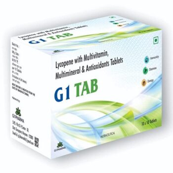 G1 TAB's Multivitamin, Multimineral & Antioxidants Tablets