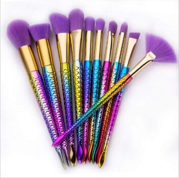 Start Makers Synthetic Bristle Makeup Brushes Set- Purple