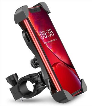 SUNMI Bike Phone Mount Anti Shake and Stable Cradle Clamp