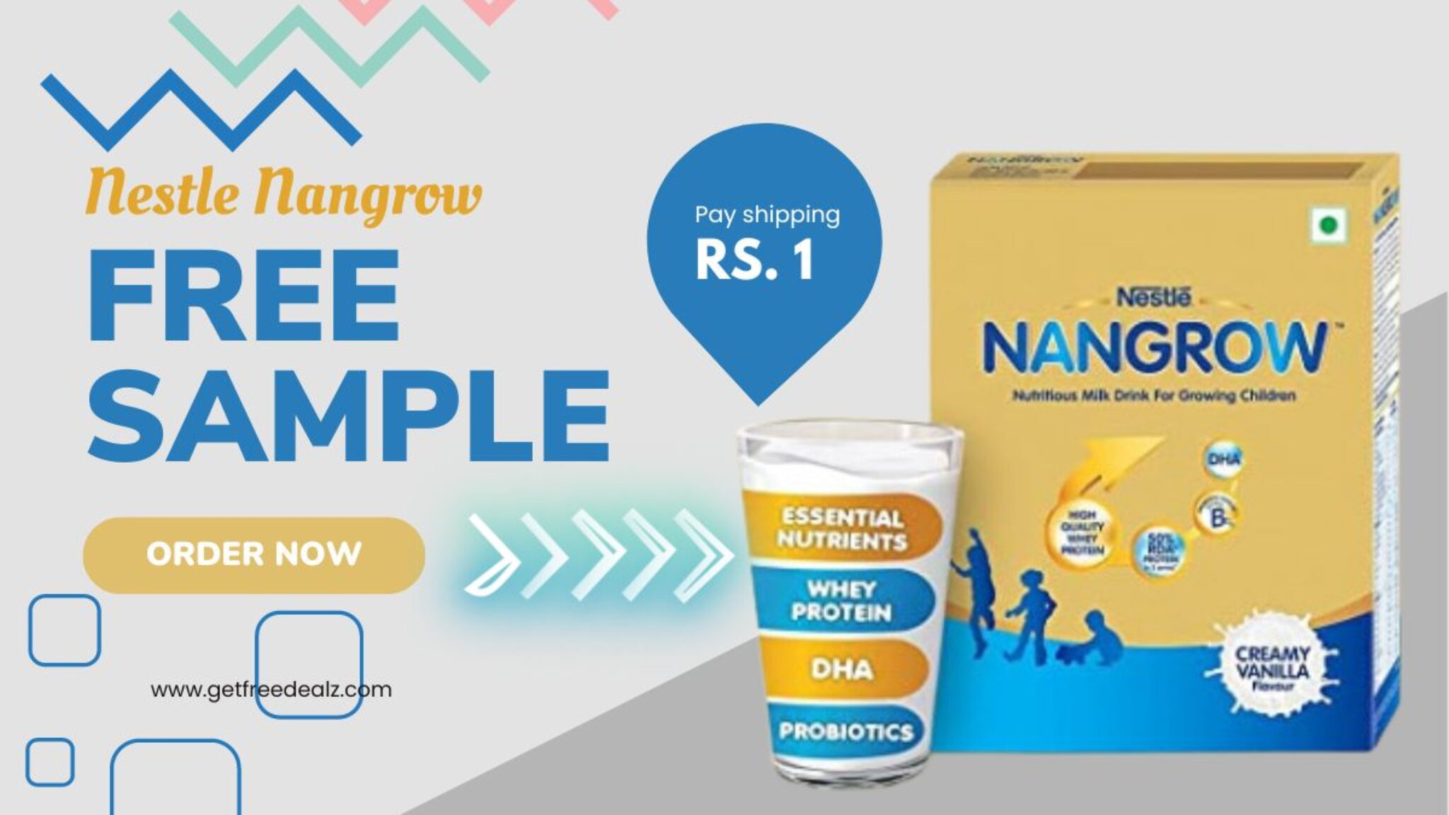 Free Sample Products from Lybrate: Get Nestle Nangrow Sample at Rs.1