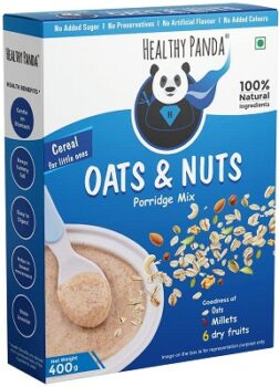 HEALTHY PANDA-400Gm-Oats & Nuts Cereal mix- Baby food - Oats for baby