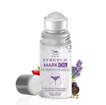 TNW-THE NATURAL WASH Stretch Mark Oil with Roll On for Reducing Scars & Pigmentation