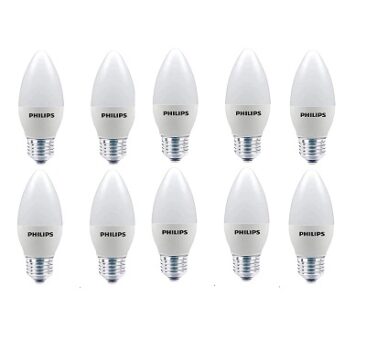 PHILIPS 4 Watts e27 LED Cool White Lamp - Pack of 10