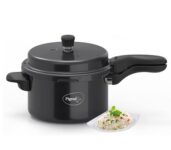 Pigeon By Stovekraft Aluminium Titanium Pressure Cooker Hard Anodised with Outer Lid Induction and Gas Stove Compatible 3 Litre Capacity for Healthy Cooking...