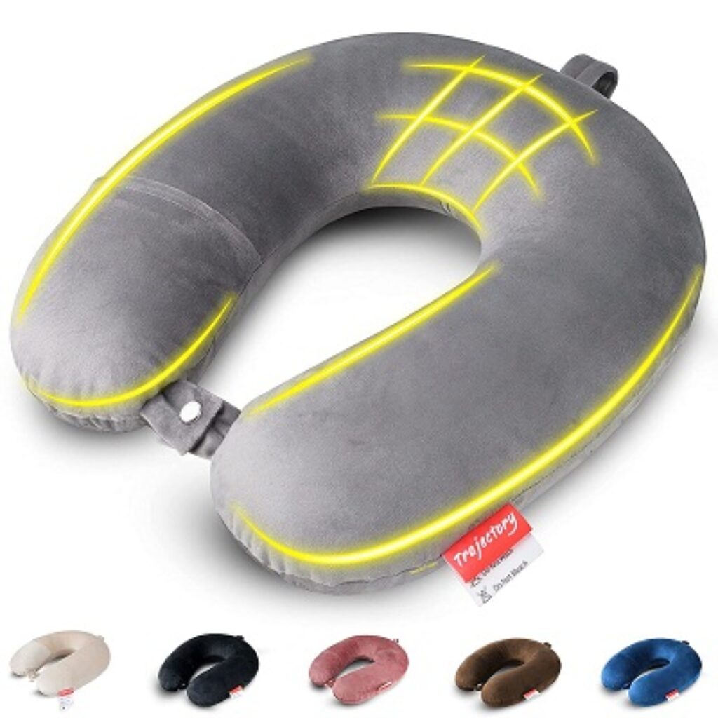 Trajectory Supercomfy Grey Neck Pillow Rest Cushion