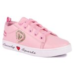 Longwalk Women Casual Heart Sneakers Shoes Pink